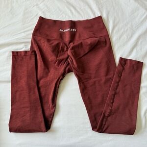 Alphalete Amplify Leggings Medium Maroon